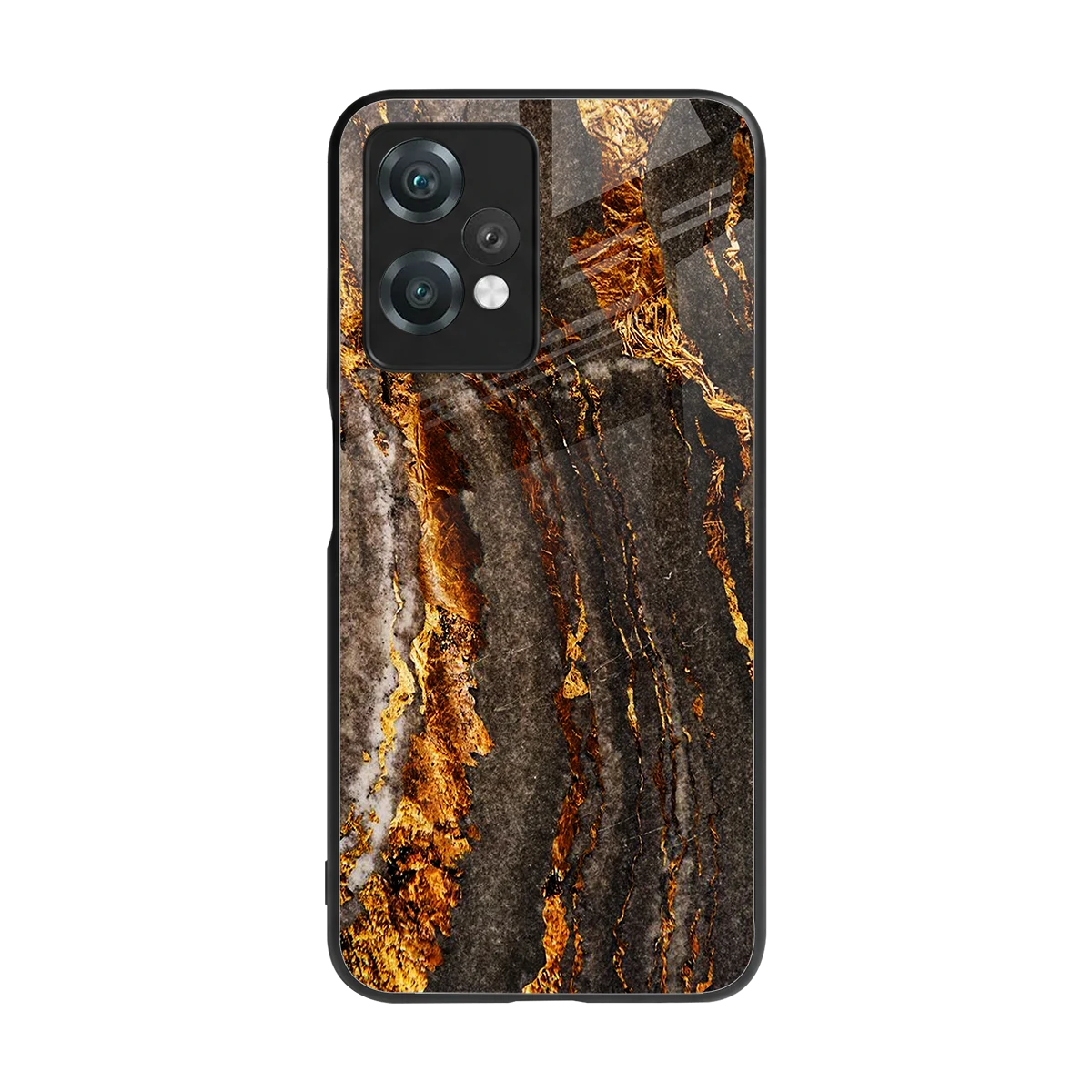 Golden Blaze back phone cover | glass case for oneplus nord ce 2 lite