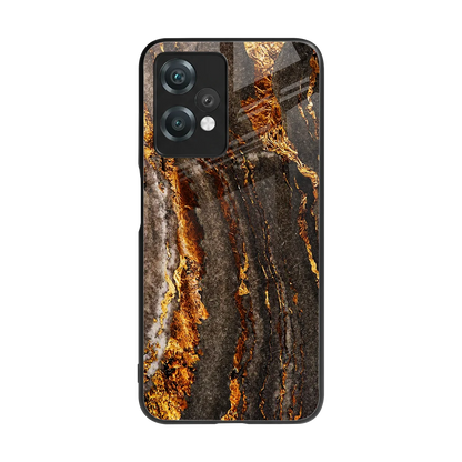 Golden Blaze back phone cover | glass case for oneplus nord ce 2 lite