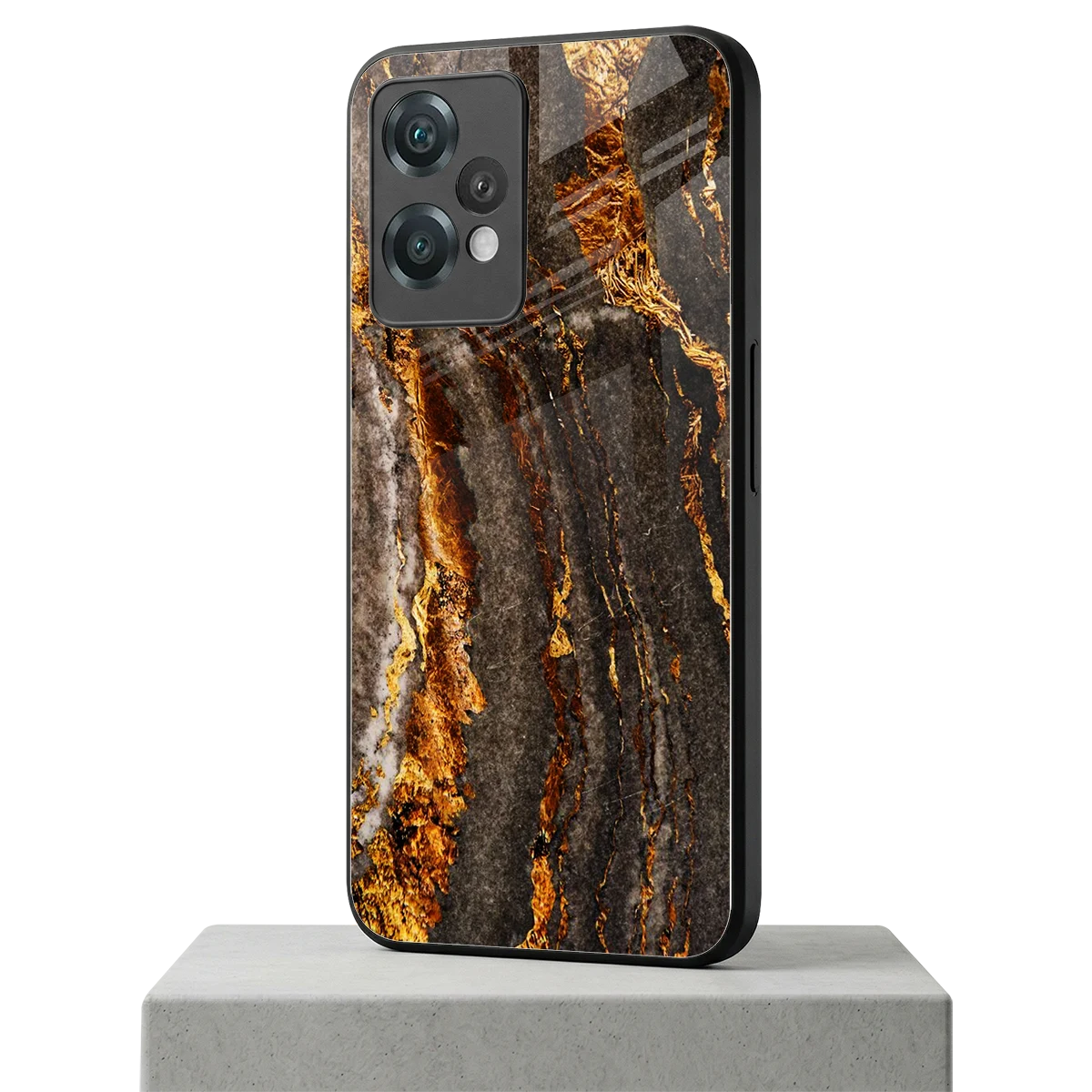 Golden Blaze oneplus nord ce 2 lite mobile cover | shockproof glass phone case