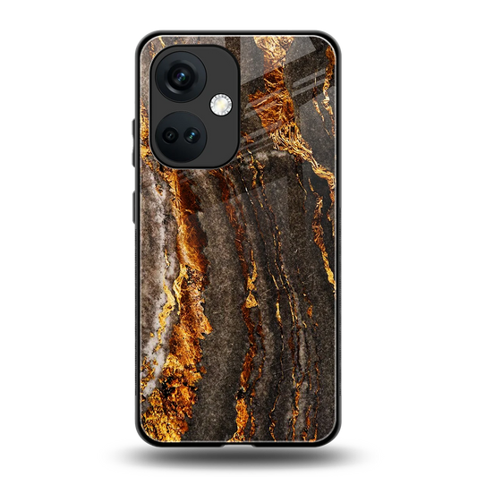 Golden Blaze back phone cover | glass case for oneplus nord ce 3