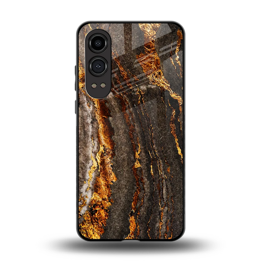 Golden Blaze back phone cover | glass case for oneplus nord ce 4 lite