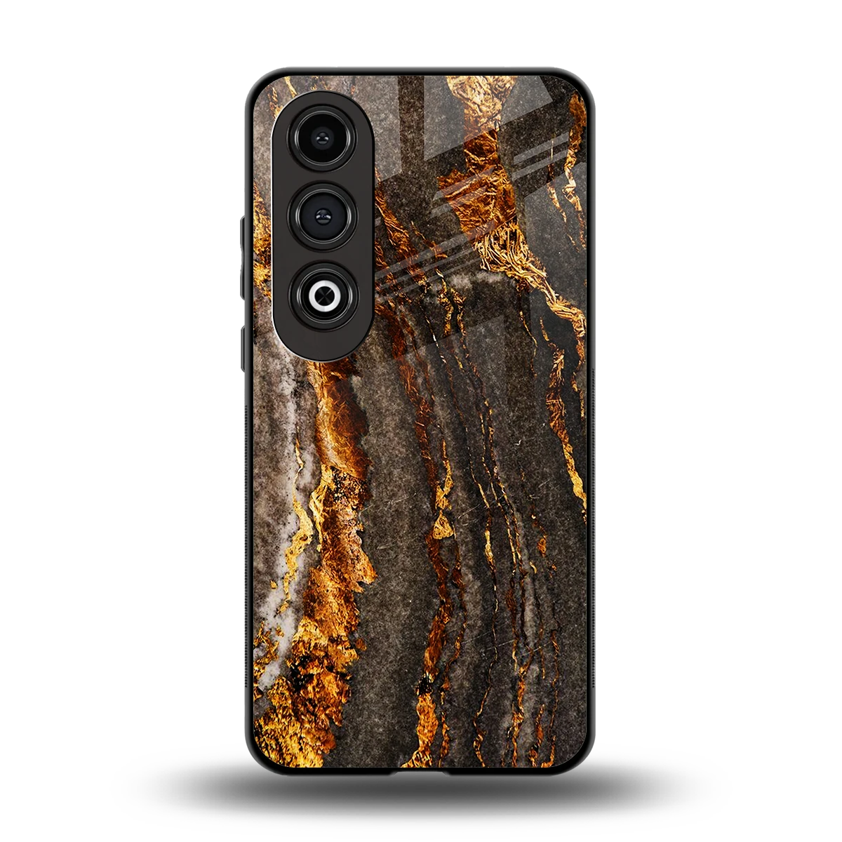 Golden Blaze back phone cover | glass case for oneplus nord ce 4