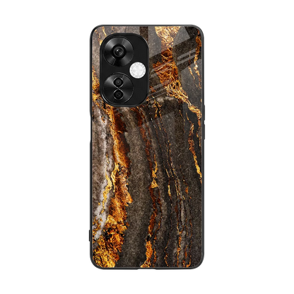 Golden Blaze back phone cover | glass case for oneplus nord ce 3 lite