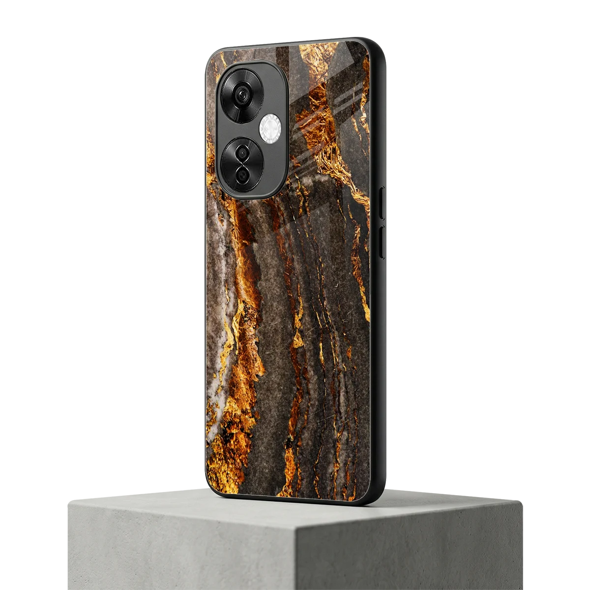 Golden Blaze oneplus nord ce 3 lite mobile cover | shockproof glass phone case