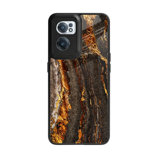 Golden Blaze back phone cover | glass case for oneplus nord ce 2