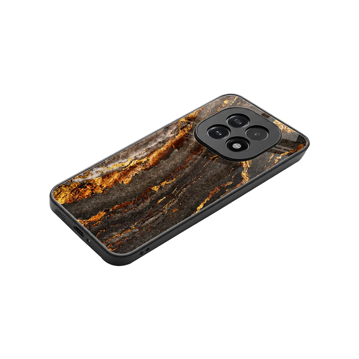 Golden Blaze stylish phone case for oppo f29 5g | glossy glass and slim fit