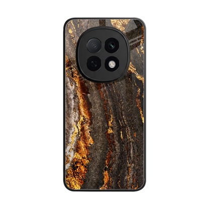 Golden Blaze back phone cover | glass case for oppo f29 pro 5g