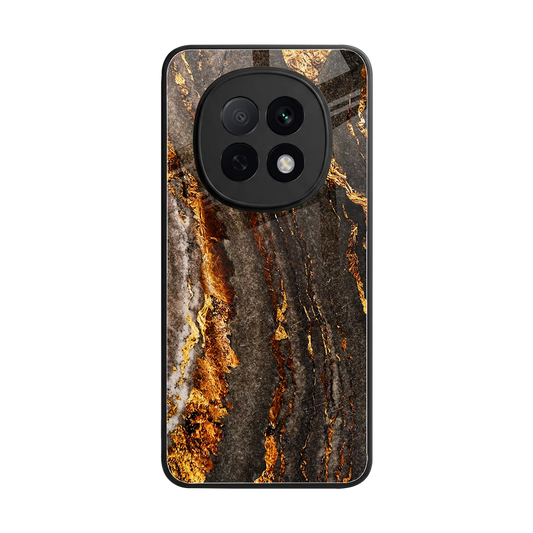 Golden Blaze back phone cover | glass case for oppo f29 pro 5g