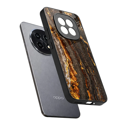 Golden Blaze sleek oppo f29 pro 5g cover with tempered glass back and TPU edges
