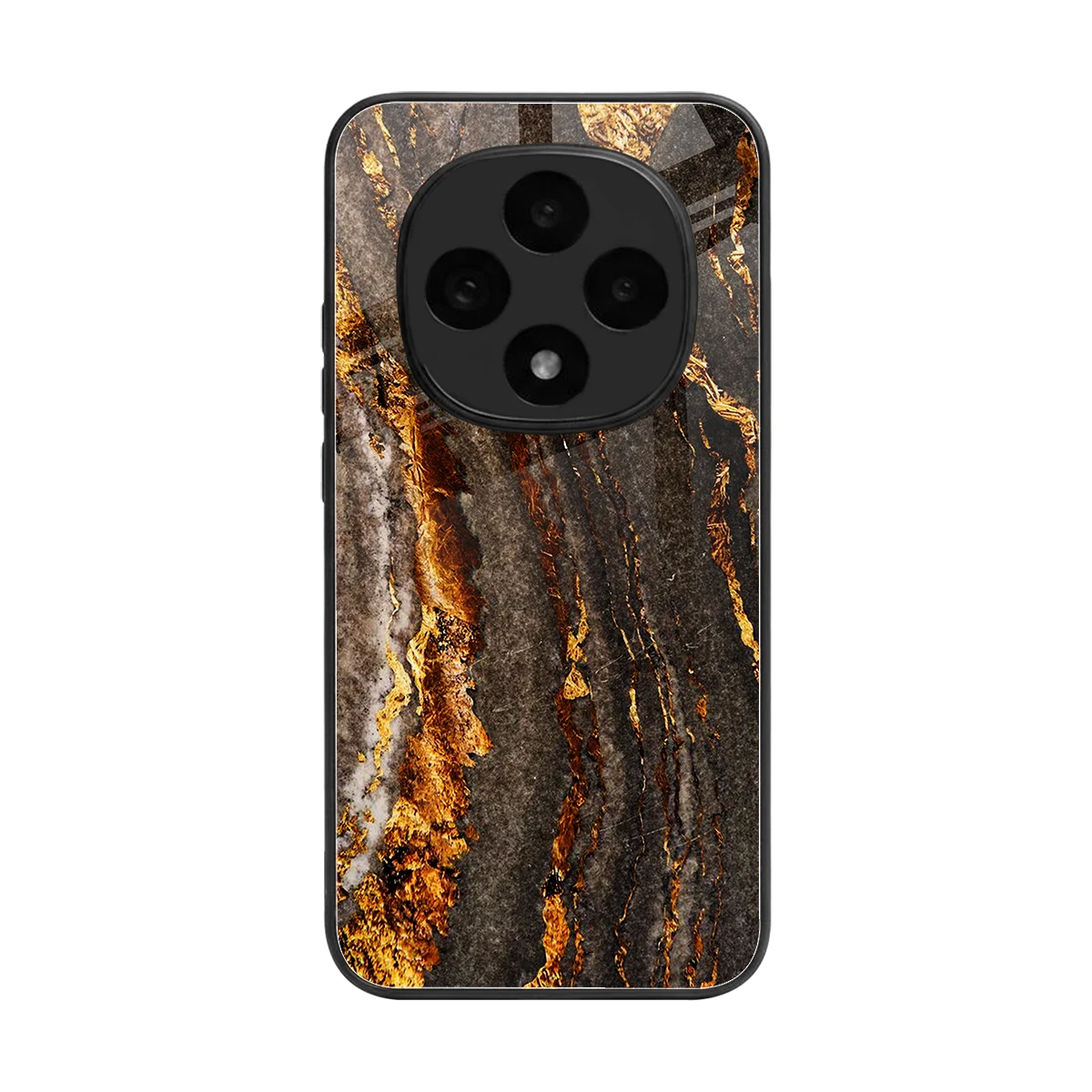 Golden Blaze back phone cover | glass case for oppo f31 pro 5g