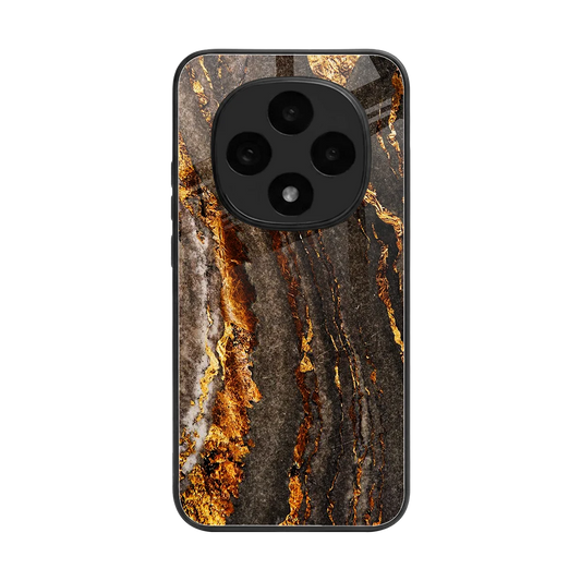 Golden Blaze back phone cover | glass case for oppo f31 pro 5g