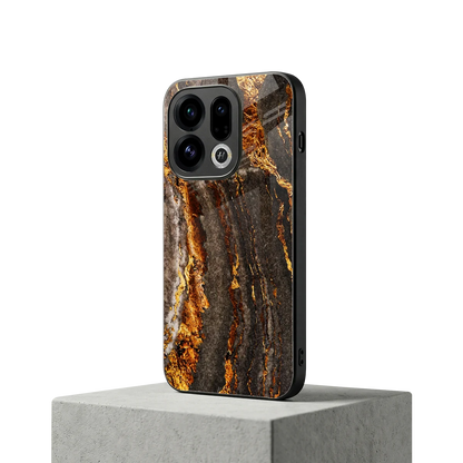 Golden Blaze oppo find x9 mobile cover | shockproof glass phone case