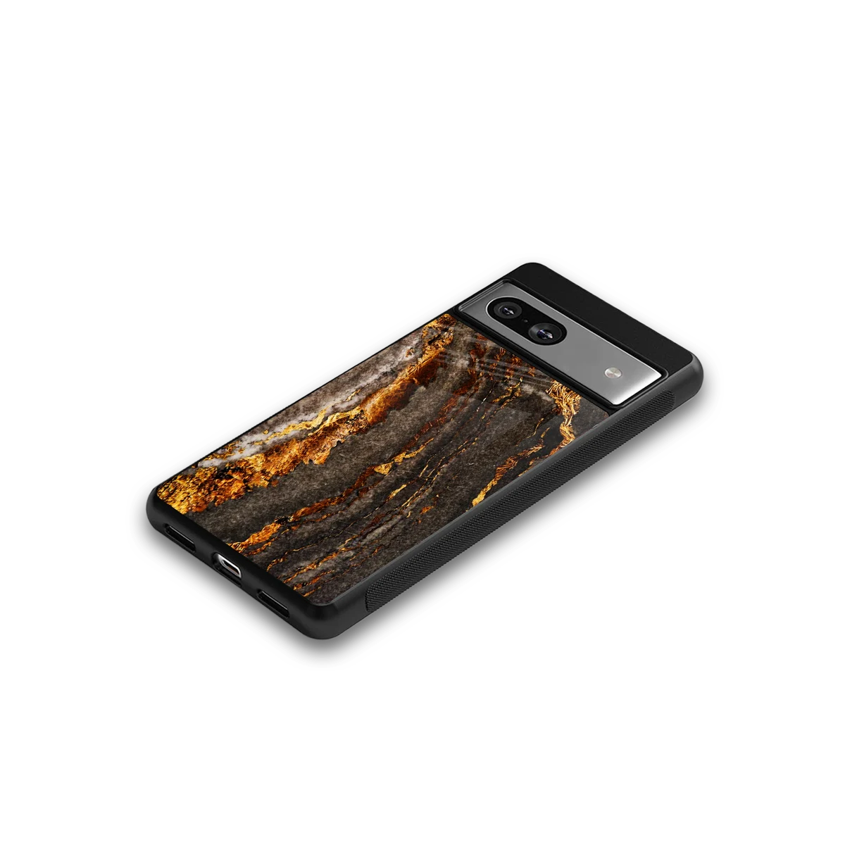 Golden Blaze google pixel 7a mobile cover | shockproof glass phone case