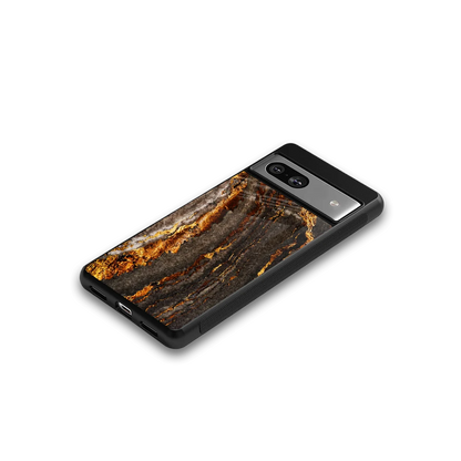 Golden Blaze google pixel 7a mobile cover | shockproof glass phone case