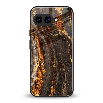 Golden Blaze back phone cover | glass case for google pixel 10a