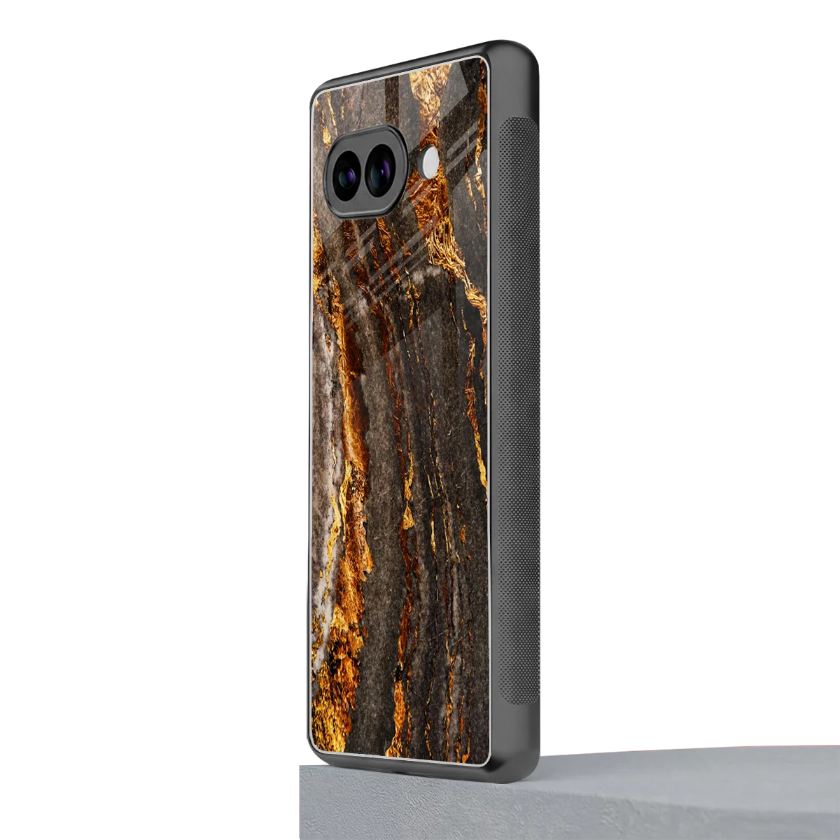 Golden Blaze google pixel 10a mobile cover | shockproof glass phone case