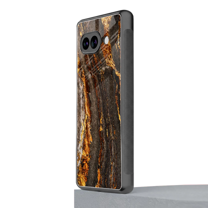 Golden Blaze google pixel 10a mobile cover | shockproof glass phone case