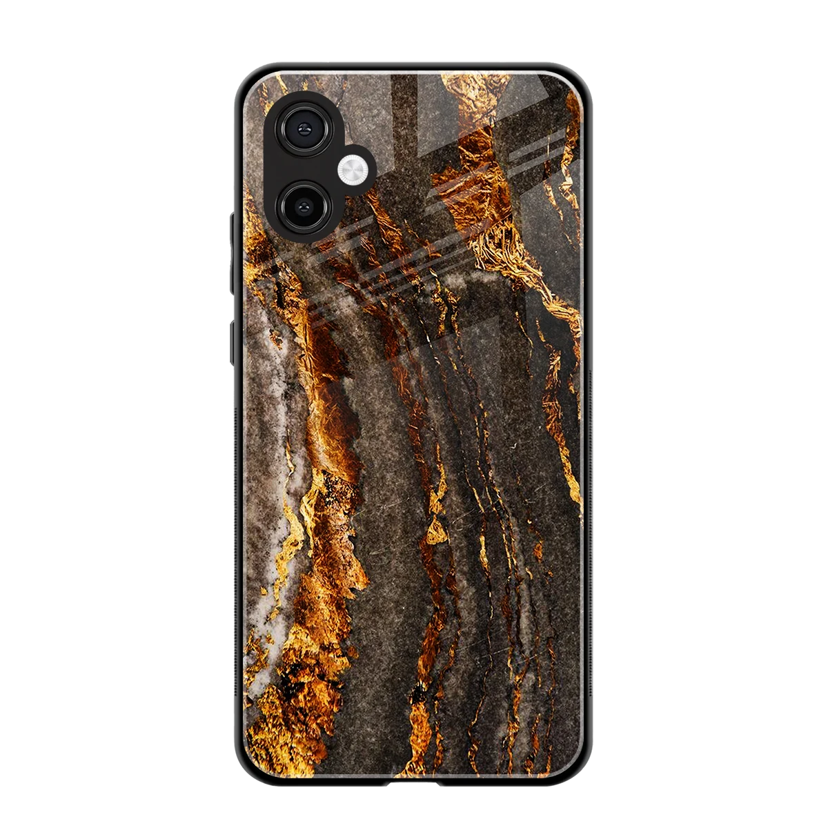 Golden Blaze back phone cover | glass case for samsung galaxy a06 5g