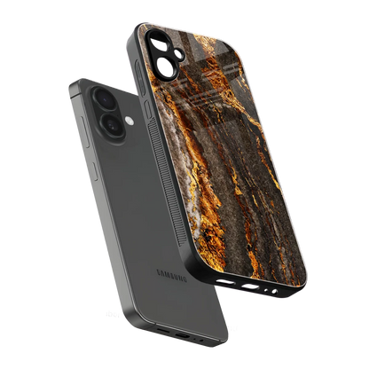 Golden Blaze sleek samsung galaxy a06 5g cover with tempered glass back and TPU edges