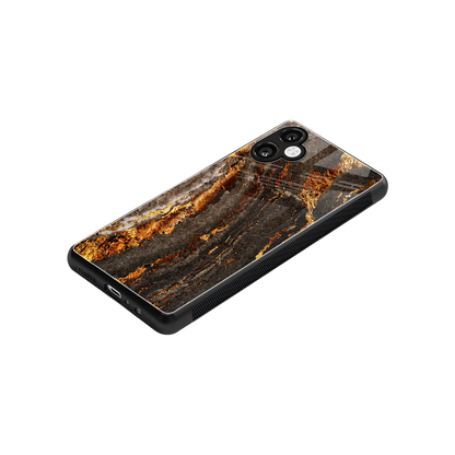 Golden Blaze stylish phone case for samsung galaxy a06 5g | glossy glass and slim fit
