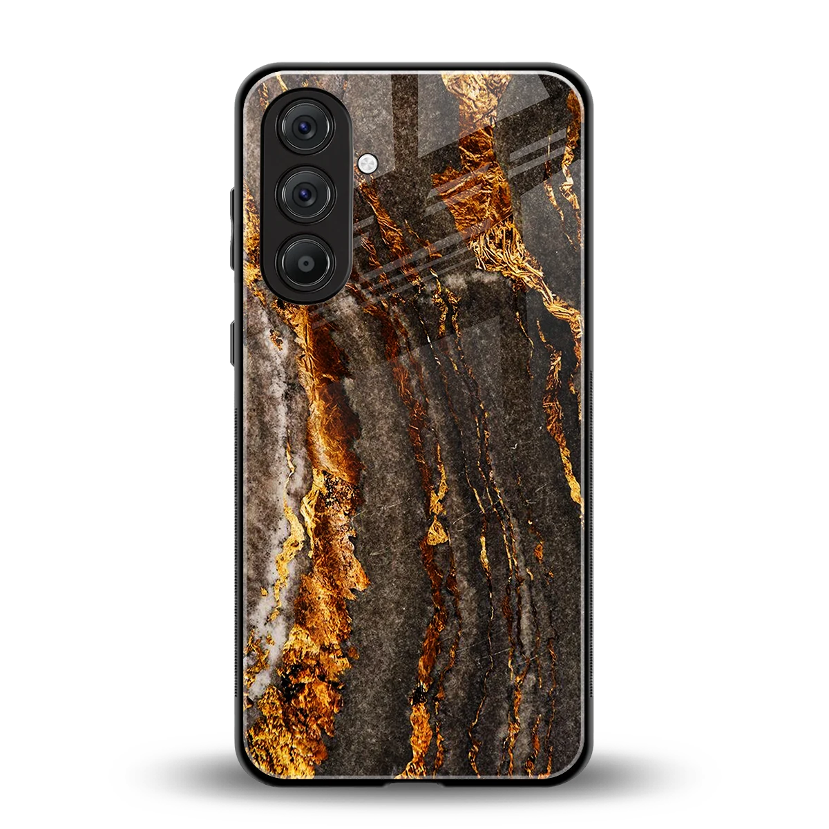Golden Blaze back phone cover | glass case for samsung galaxy m34 5g
