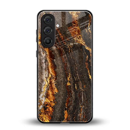 Golden Blaze back phone cover | glass case for samsung galaxy a16 5g