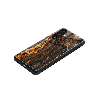 Golden Blaze stylish phone case for samsung galaxy a16 5g | glossy glass and slim fit