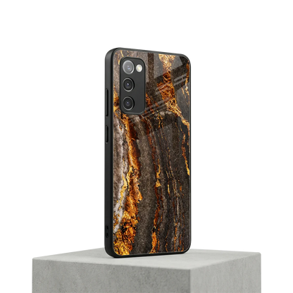 Golden Blaze samsung galaxy s20 fe mobile cover | shockproof glass phone case