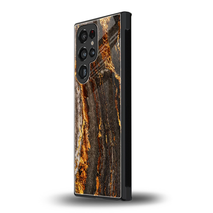 Golden Blaze samsung galaxy s24 ultra mobile cover | shockproof glass phone case