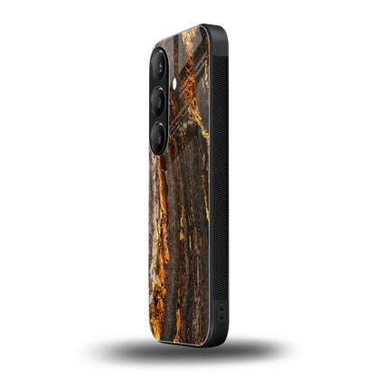 Golden Blaze samsung galaxy s24 mobile cover | shockproof glass phone case