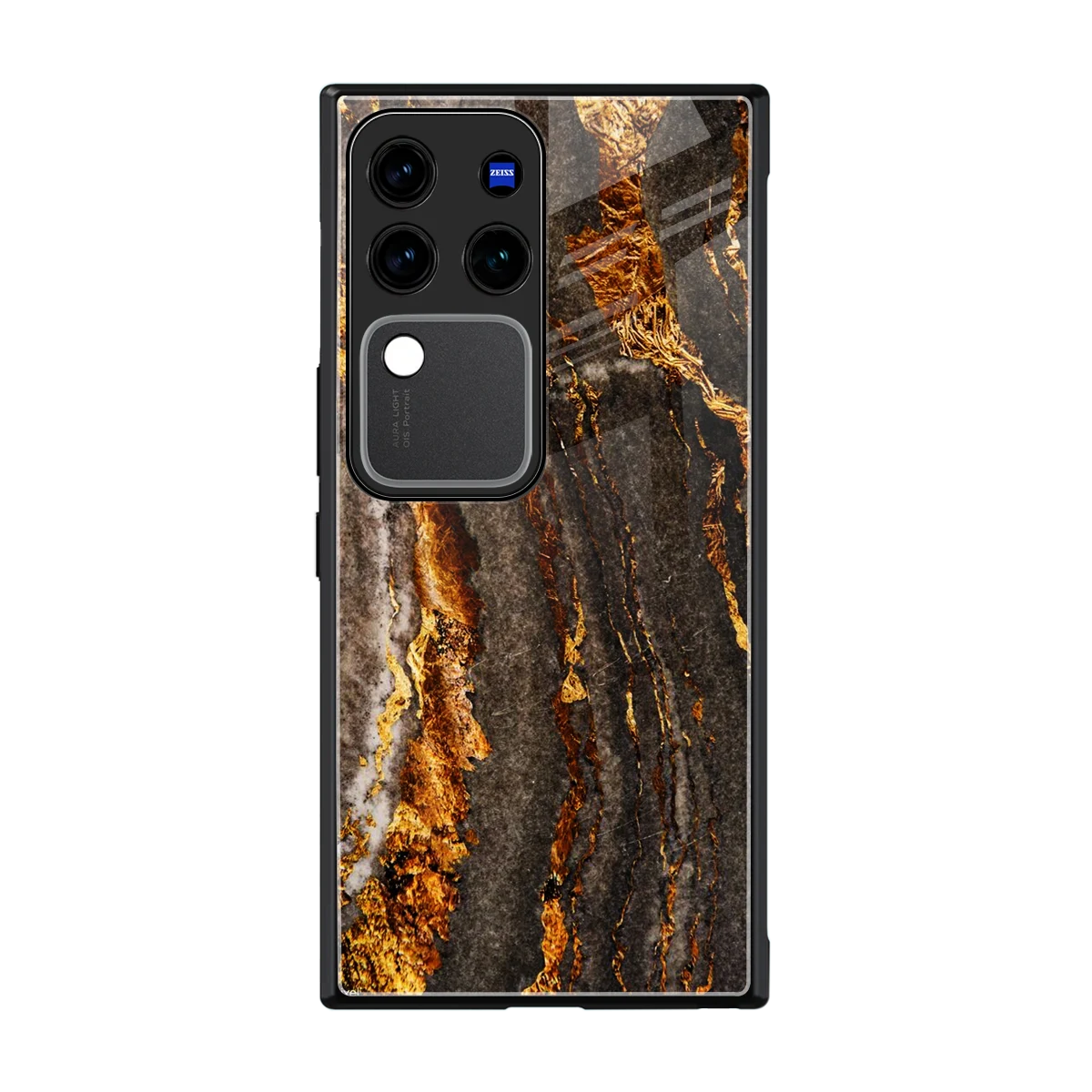 Golden Blaze back phone cover | glass case forvivo v30 pro