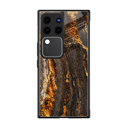 Golden Blaze back phone cover | glass case forvivo v30 pro