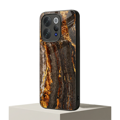 Golden Blaze vivo v70 mobile cover | shockproof glass phone case