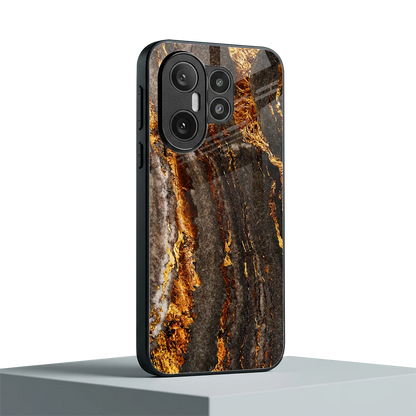 Golden Blaze vivo x200 fe mobile cover | shockproof glass phone case