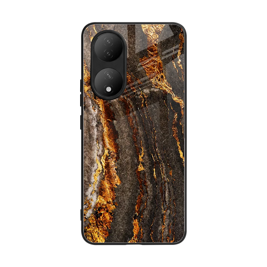 Golden Blaze back phone cover | glass case for Vivo-y100