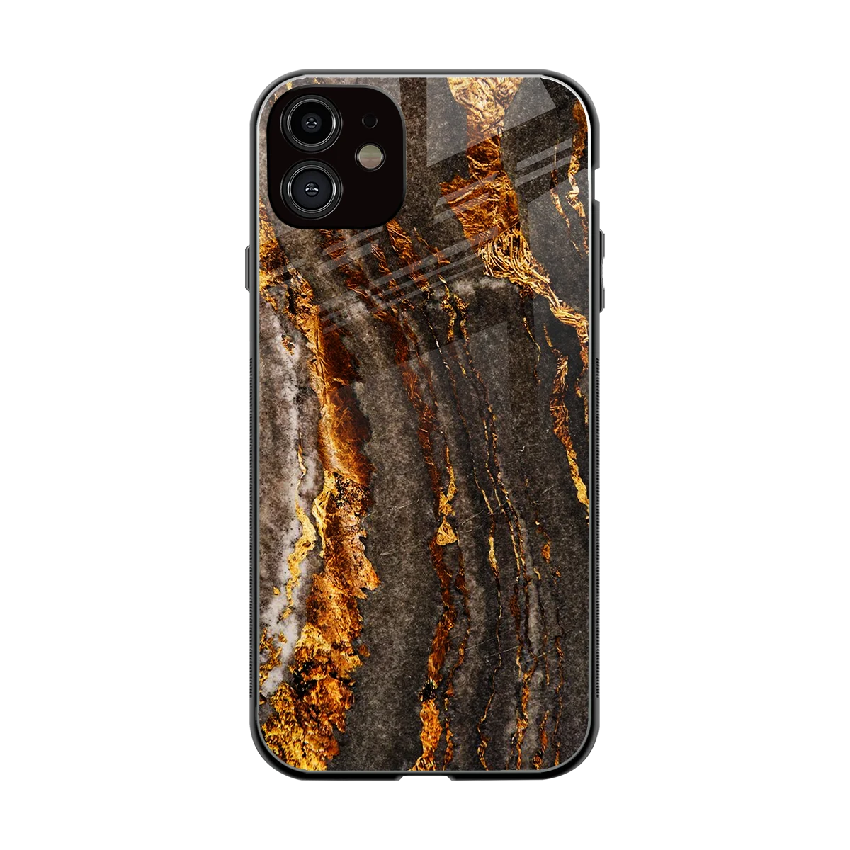 Golden Blaze back phone cover | glass case for iphone 11
