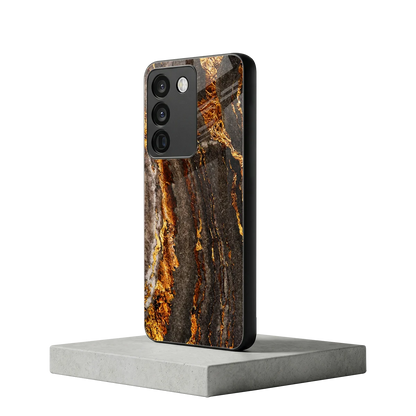 Golden Blaze vivo y200 5g mobile cover | shockproof glass phone case