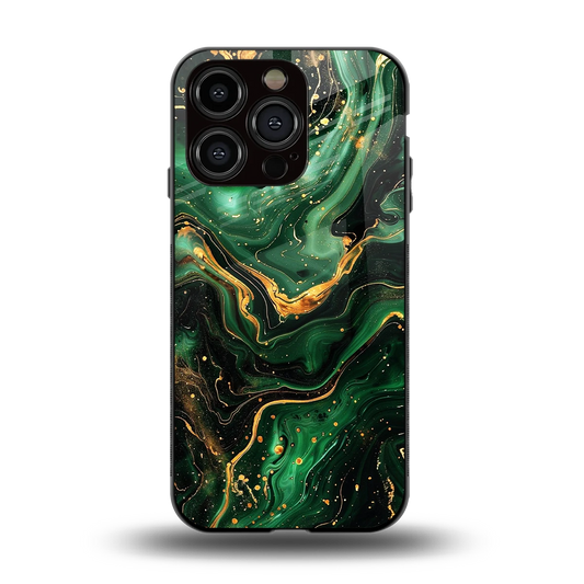 Golden Forest back phone cover | glass case for iphone 13 pro