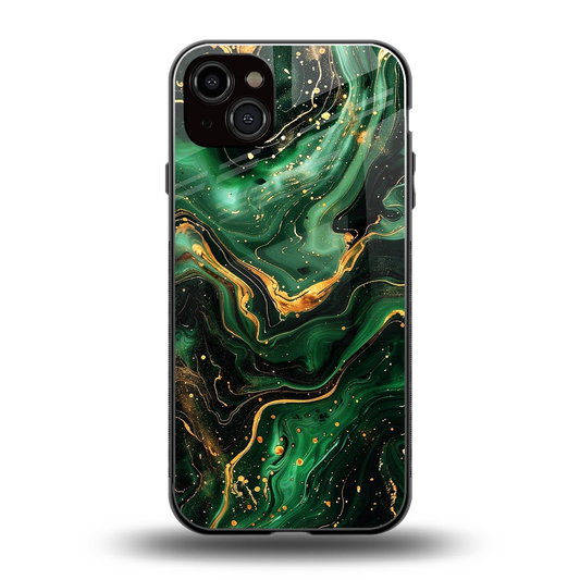 Golden Forest back phone cover | glass case for iphone 14 plus