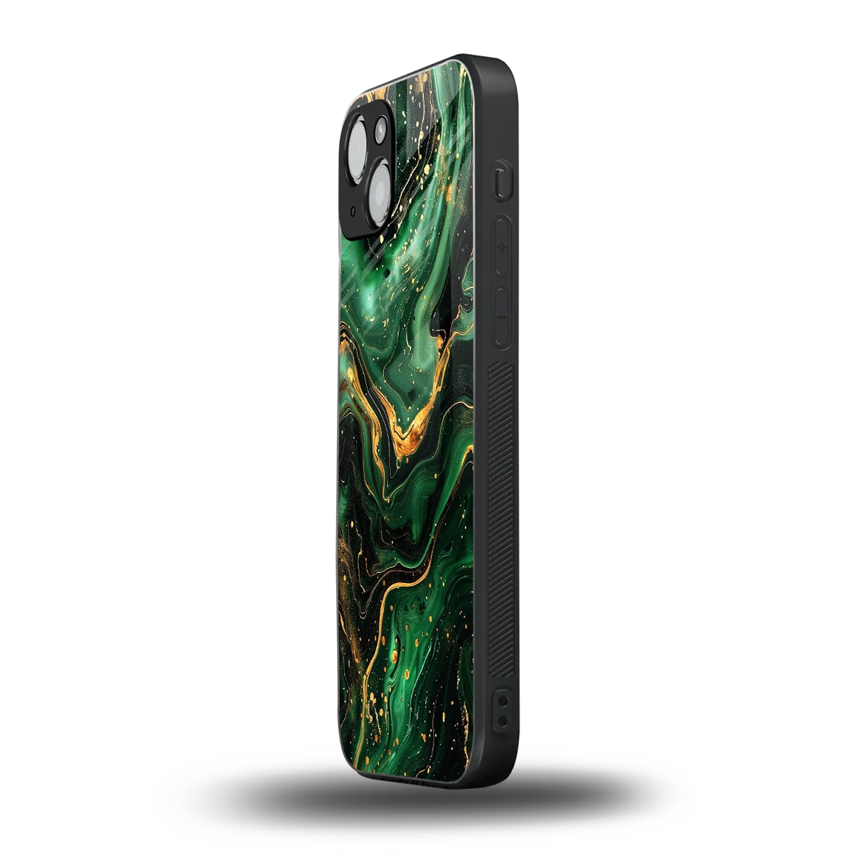 Golden Forest iphone 14 plus mobile cover | shockproof glass phone case