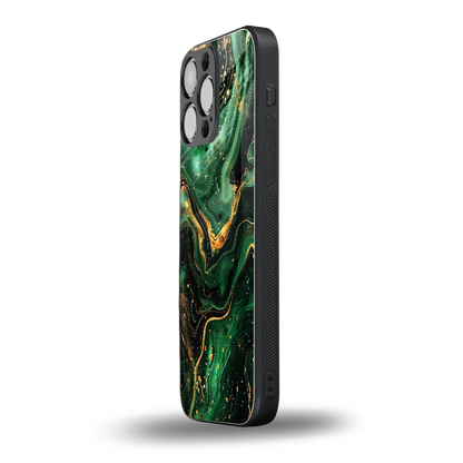Golden Forest iphone 15 pro max mobile cover | shockproof glass phone case