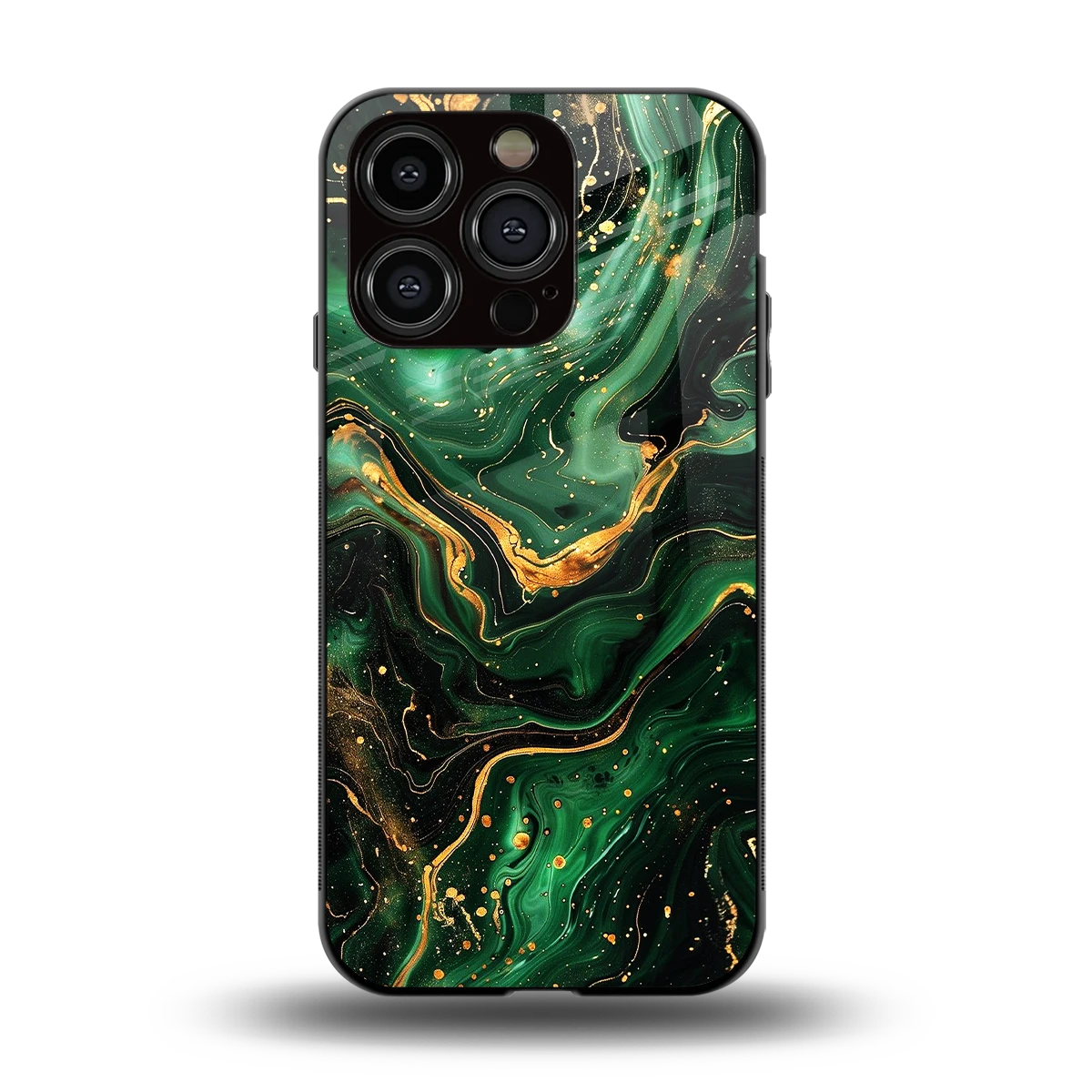 Golden Forest back phone cover | glass case for iphone 15 pro
