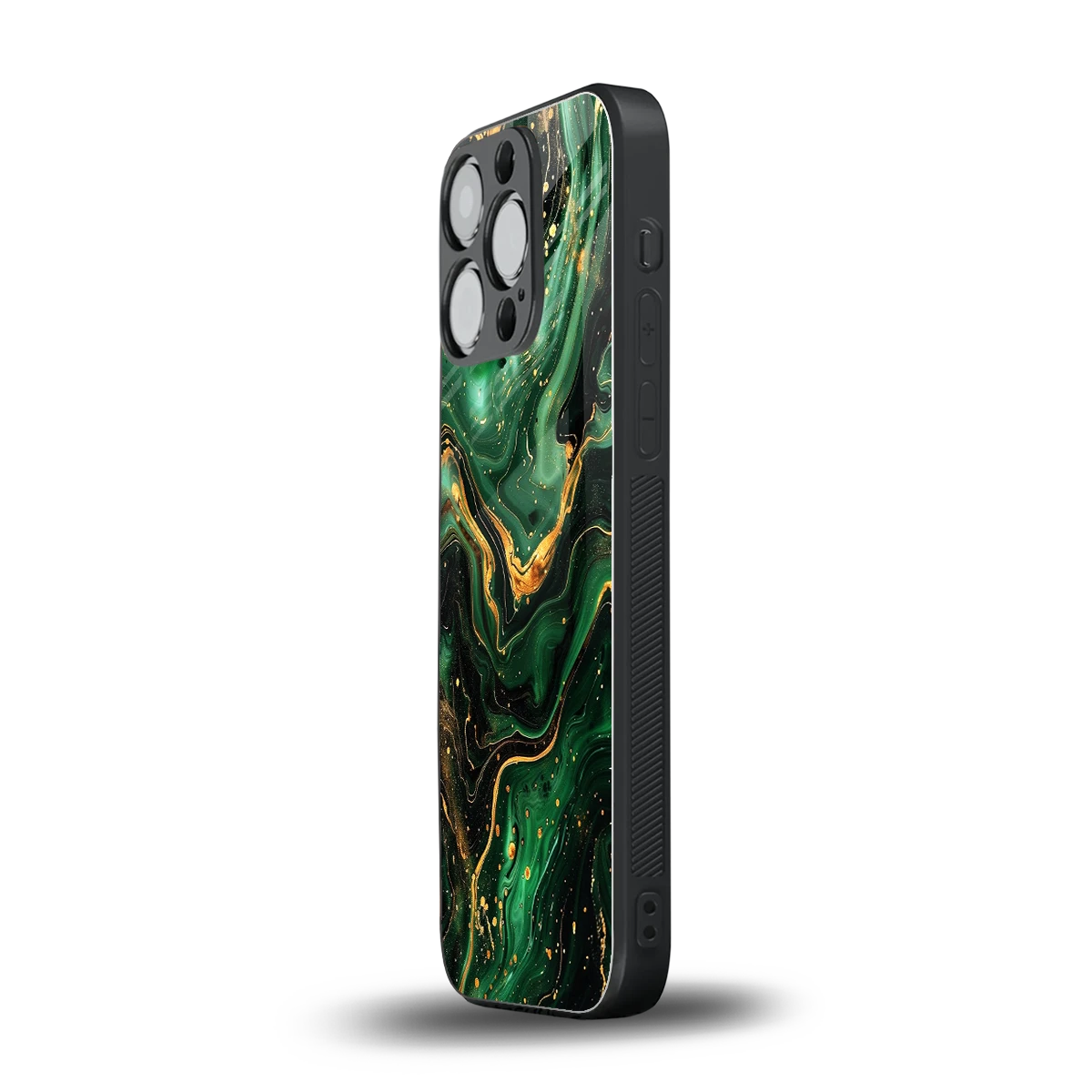 Golden Forest iphone 15 pro mobile cover | shockproof glass phone case