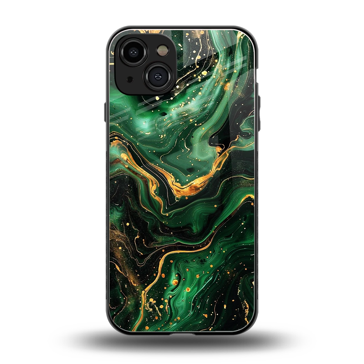 Golden Forest back phone cover | glass case for iphone 15