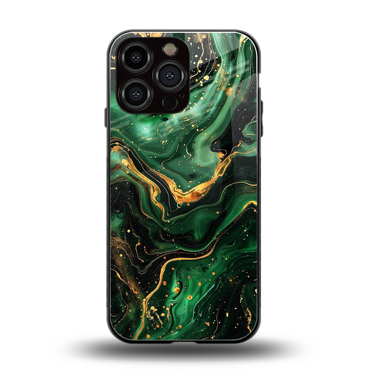 Golden Forest back phone cover | glass case for iphone 16 pro max