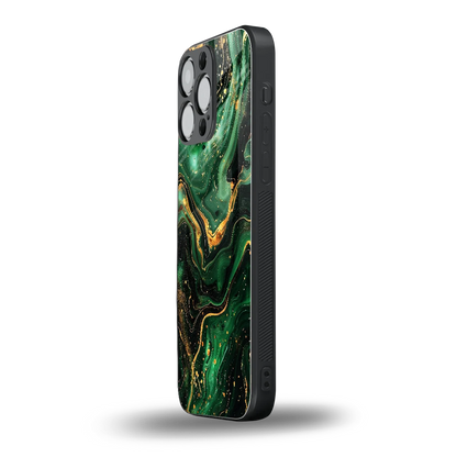 Golden Forest iphone 16 pro max mobile cover | shockproof glass phone case