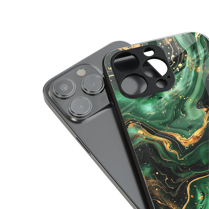 Golden Forest stylish phone case for iPhone 16 | glossy glass and slim fit