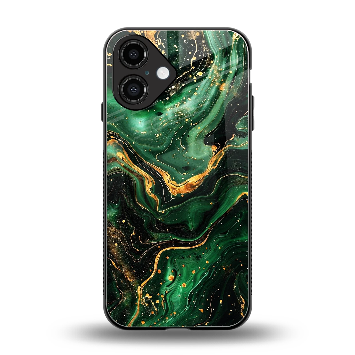 Golden Forest back phone cover | glass case for iphone 16