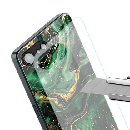 Golden Forest stylish phone case for iphone 16e | glossy glass and slim fit