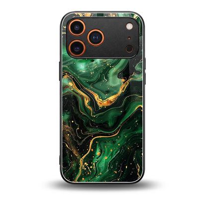 Golden Forest back phone cover | glass case for iphone 17 pro